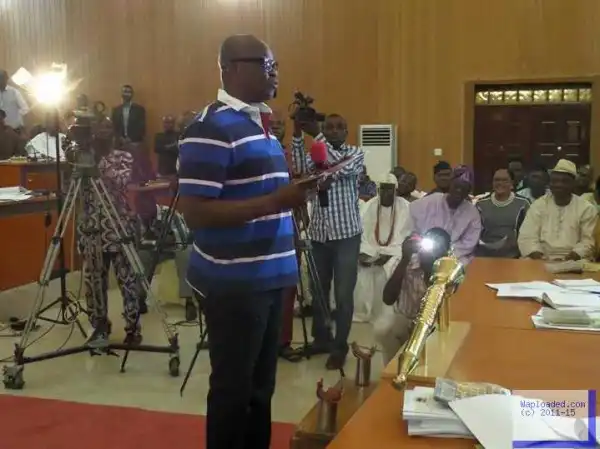 Fayoye Presents N67billion 2016 Budget To Ekiti House